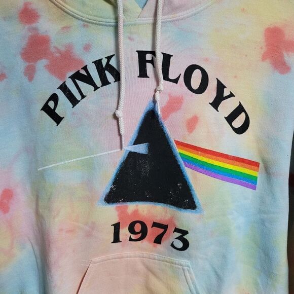 Pink Floyd 1973 graphic tie dye hooded sweatshirt size small - Picture 4 of 7